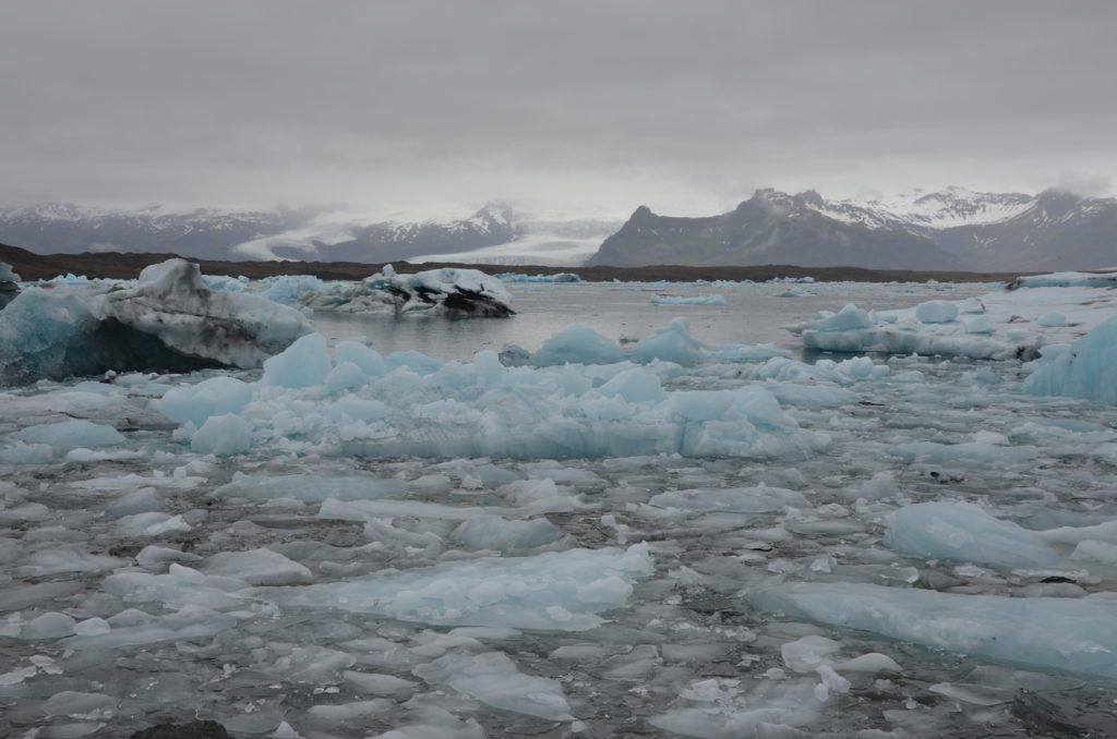 Jökulsárlón - ledovcové jezero na jihu Islandu