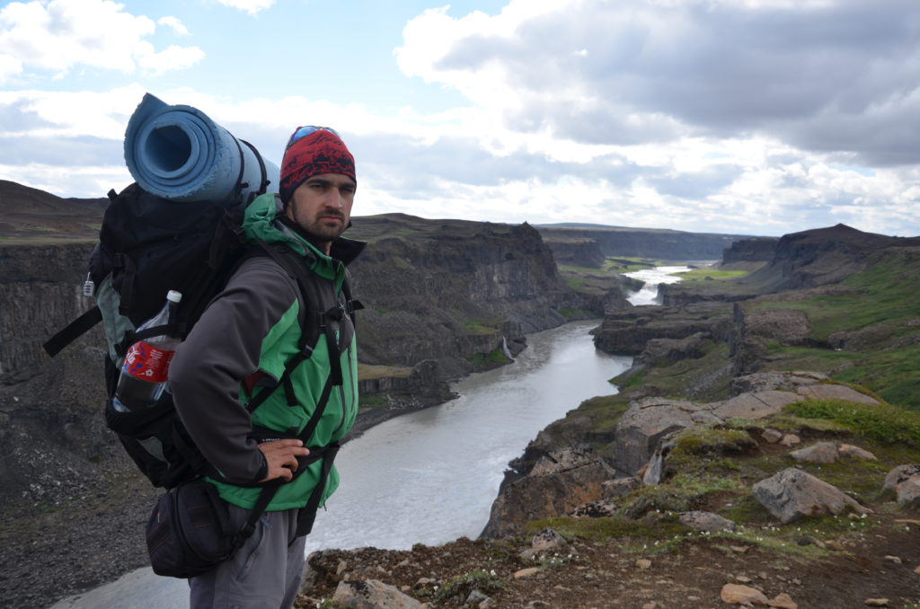 z Detifoss do Asbyrgi - Jakub toho táhned jako vždy víc